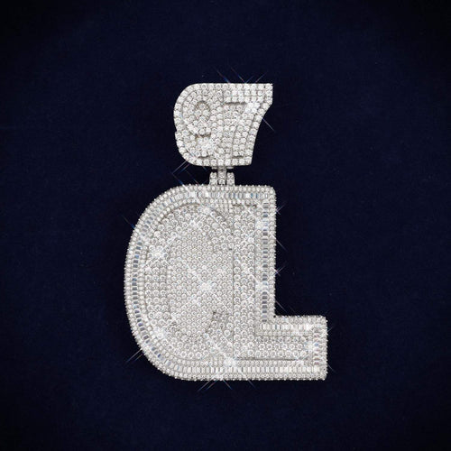 CL 97 Custom Name Moissanite Pendant 14K Gold icecartel main