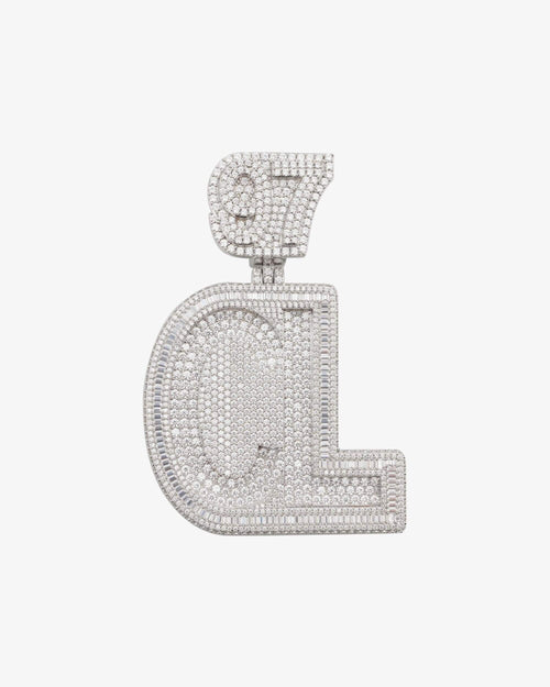 CL 97 Custom Name Moissanite Pendant 14K Gold icecartel white