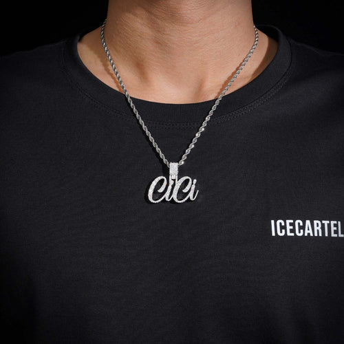 CiCi Custom Moissanite Name Pendant 14K Gold icecartel model