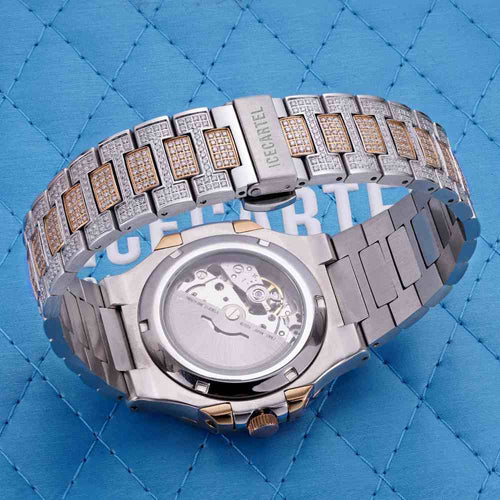 Circle Face Moissanite Watch 14K Rose Gold 3