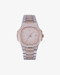 Circle Face Moissanite Watch 14K Rose Gold px
