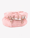 Custom Cross Opal Moissanite Grillz - Rose Gold
