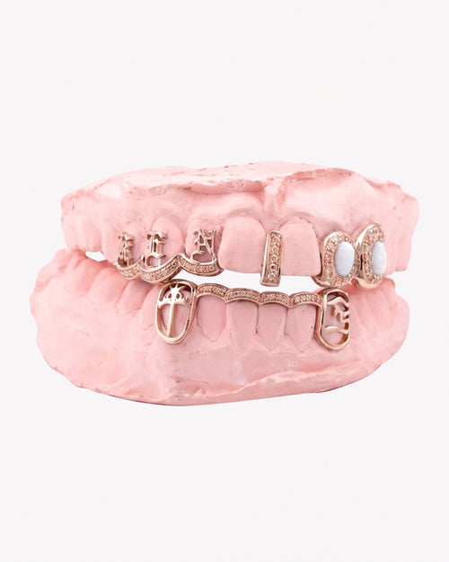 Custom Cross Opal Moissanite Grillz icecartel px rose main