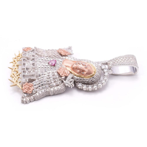 Custom Hail Mary Pendant 14K Gold 6