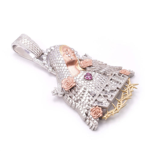 Custom Hail Mary Pendant 14K Gold 4