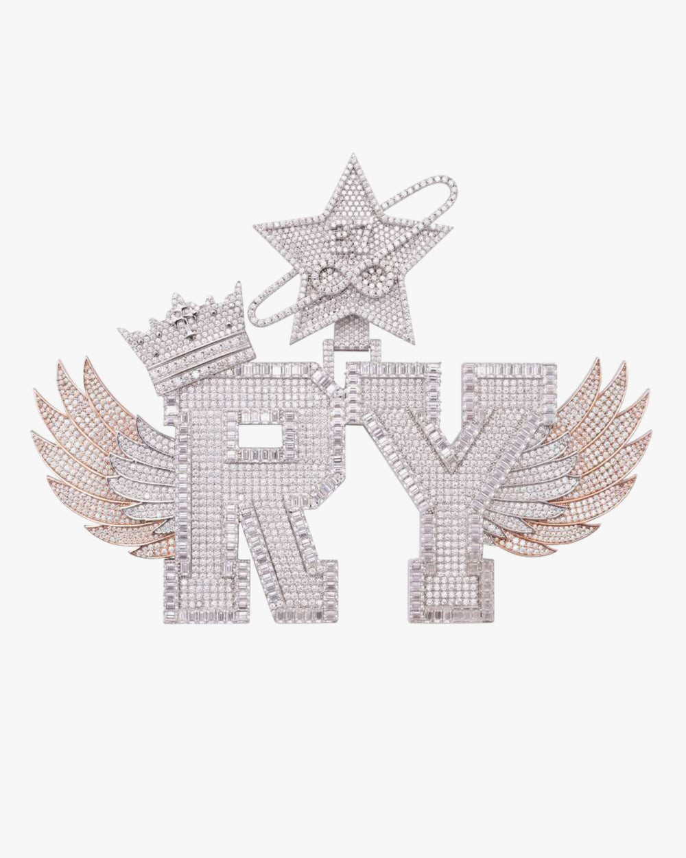 Custom Moissanite RY Pendant 2