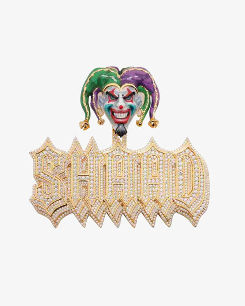 Custom Moissanite "SHAAD" Pendant 14K Yellow Gold 1