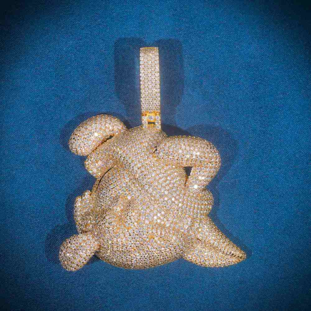 Custom Pokemon Pendant 14K Yellow Gold 2