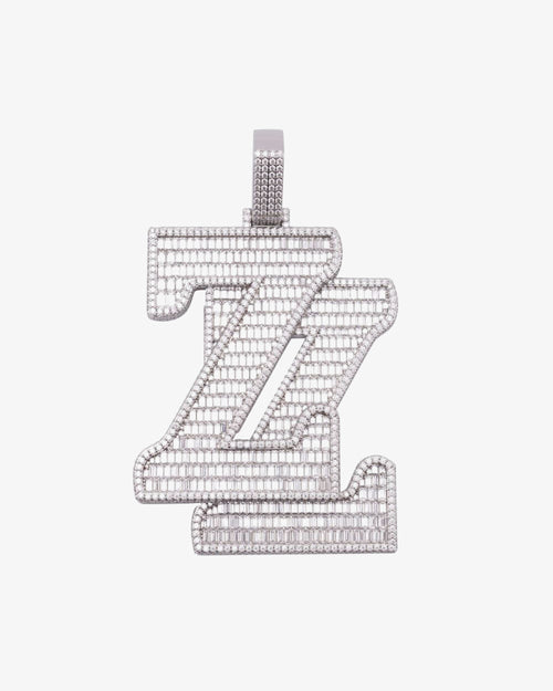 Custom iced out ZZ Pendant 2