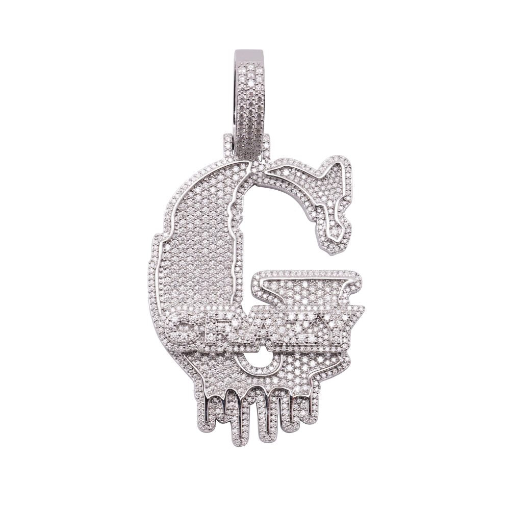 Custom Moissanite "G" Pendant