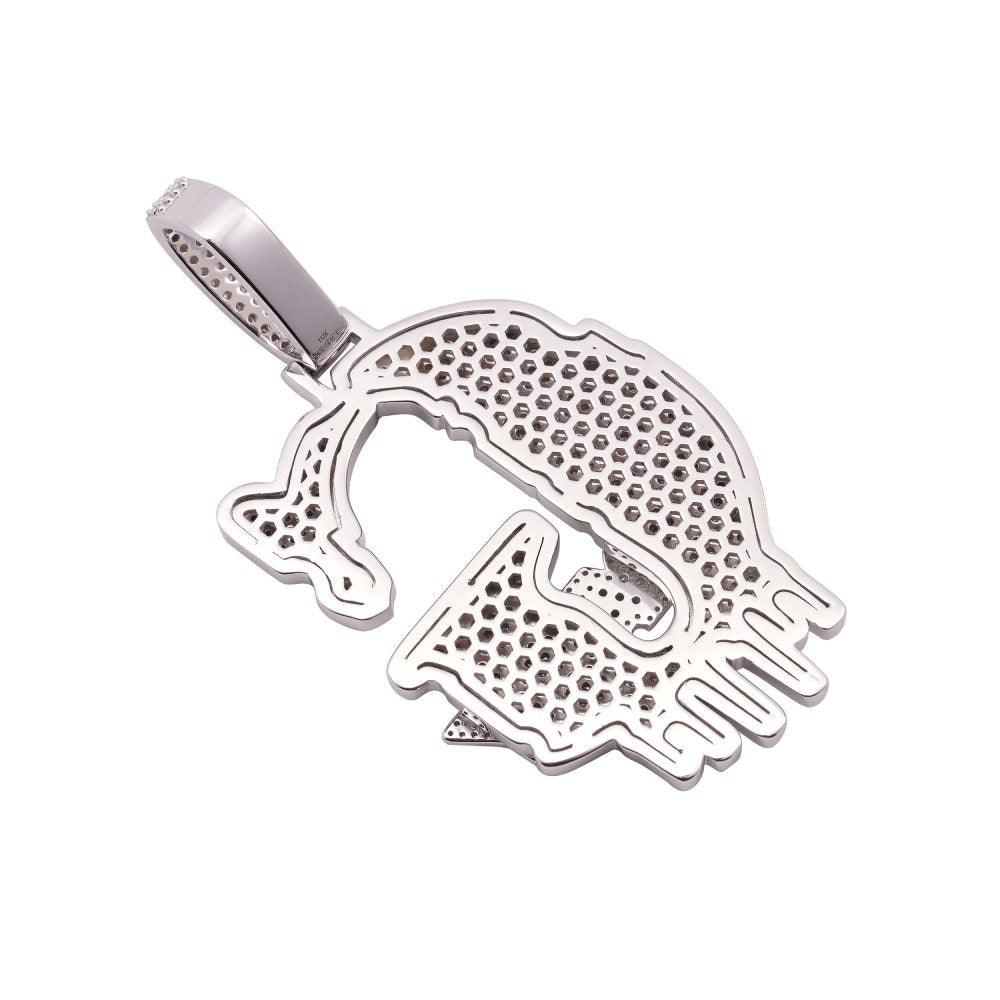 Custom Moissanite "G" Pendant