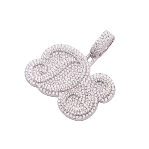 Custom moissanite ds pendant 3
