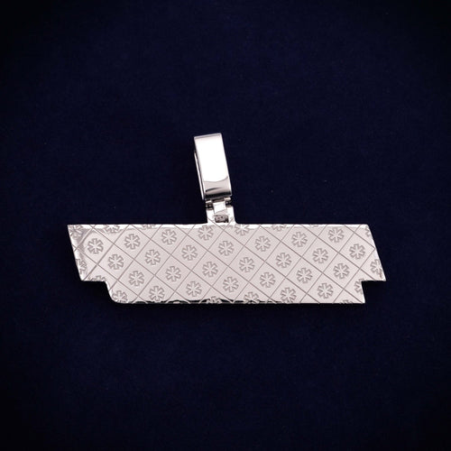 DJ AVAIANCHE Custom Moissanite Name Pendant 14K Gold icecartel back