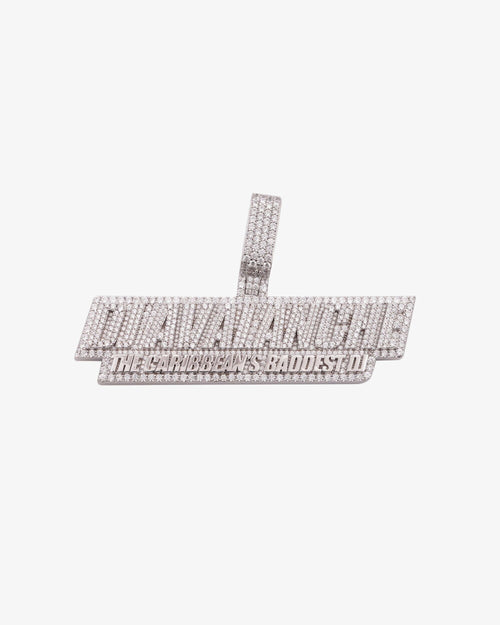 DJ AVAIANCHE Custom Moissanite Name Pendant 14K Gold icecartel white