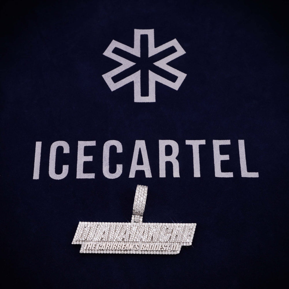 DJ AVAIANCHE Custom Moissanite Name Pendant 14K Gold icecartel