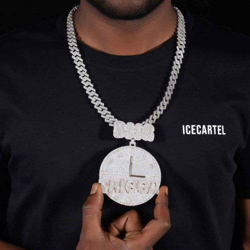 "DMG" Custom Moissanite Pendant 14K Gold model