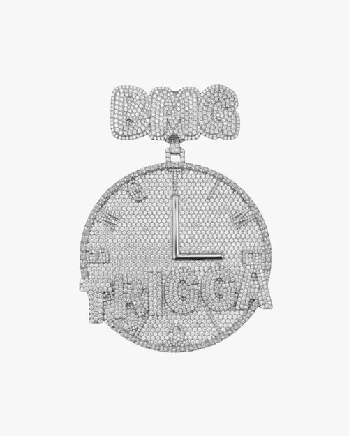 "DMG" Custom Moissanite Pendant 14K Gold 1