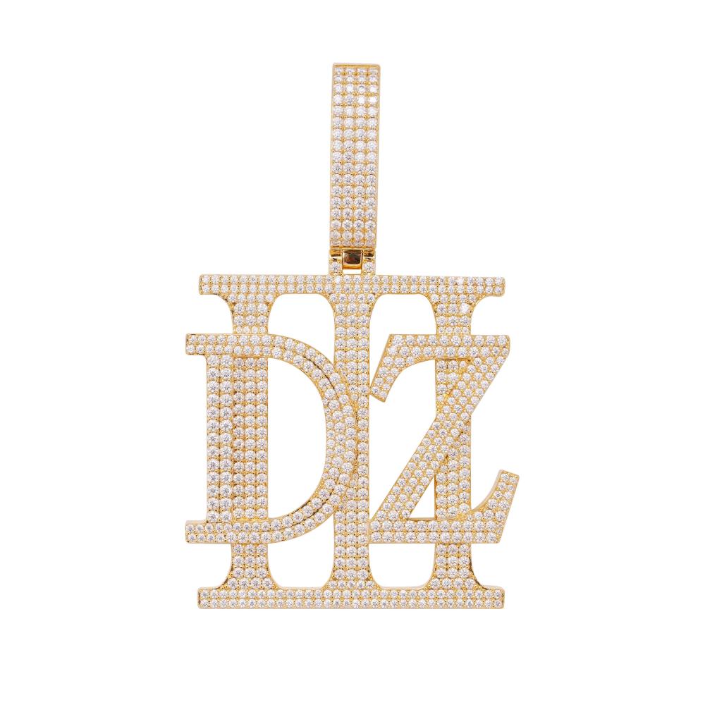 DZ Custom Pendant 14K Yellow Gold 4