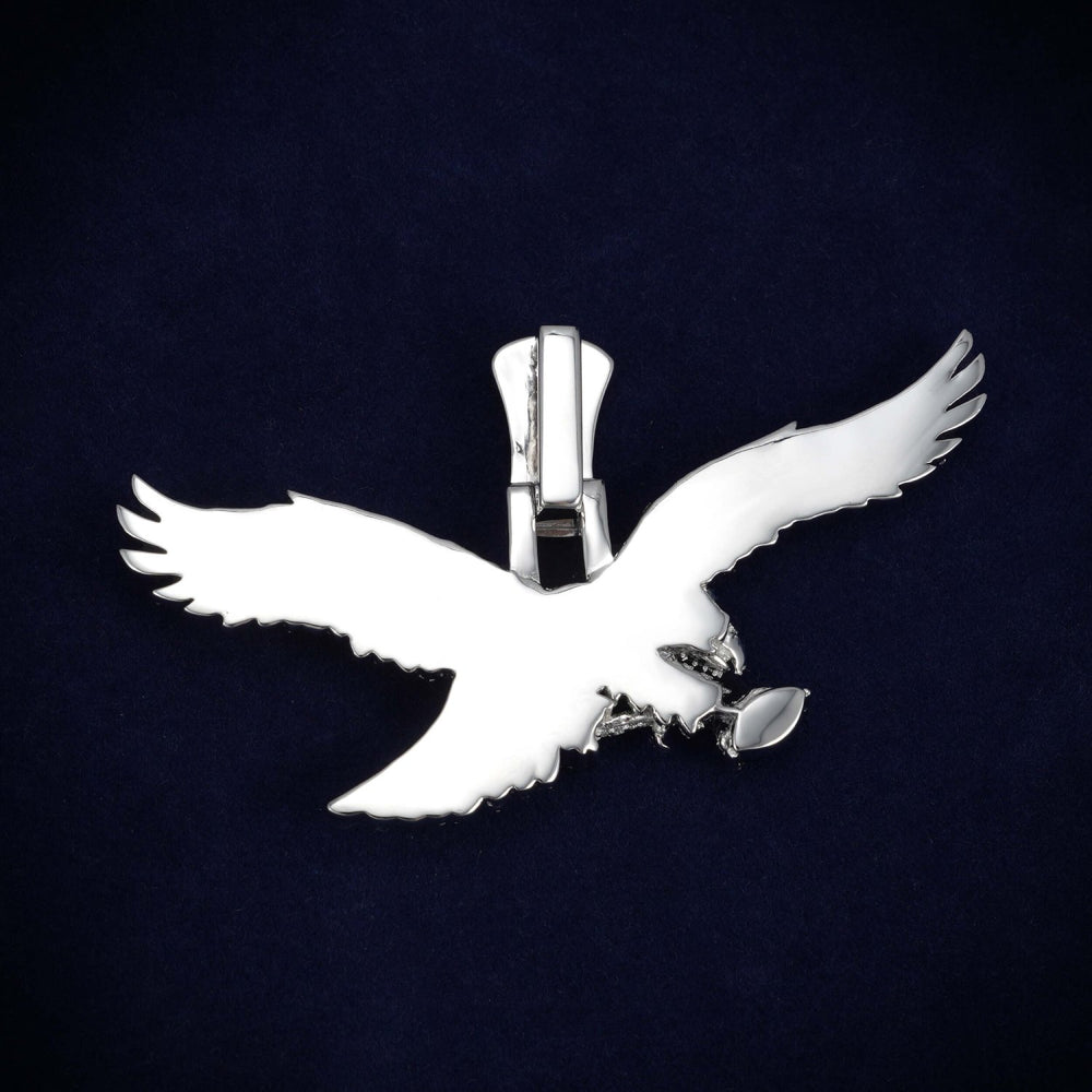 EAGLE Custom Moissanite Pendant 14K Gold Icecartel BACK