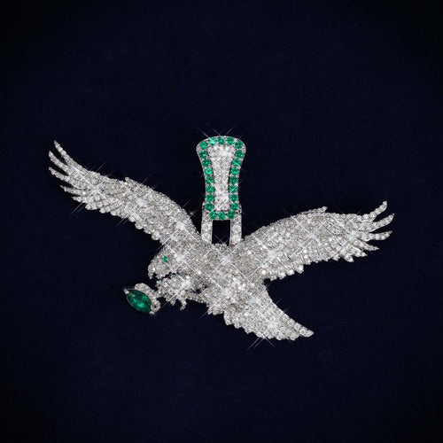 EAGLE Custom Moissanite Pendant 14K Gold Icecartel MAIN