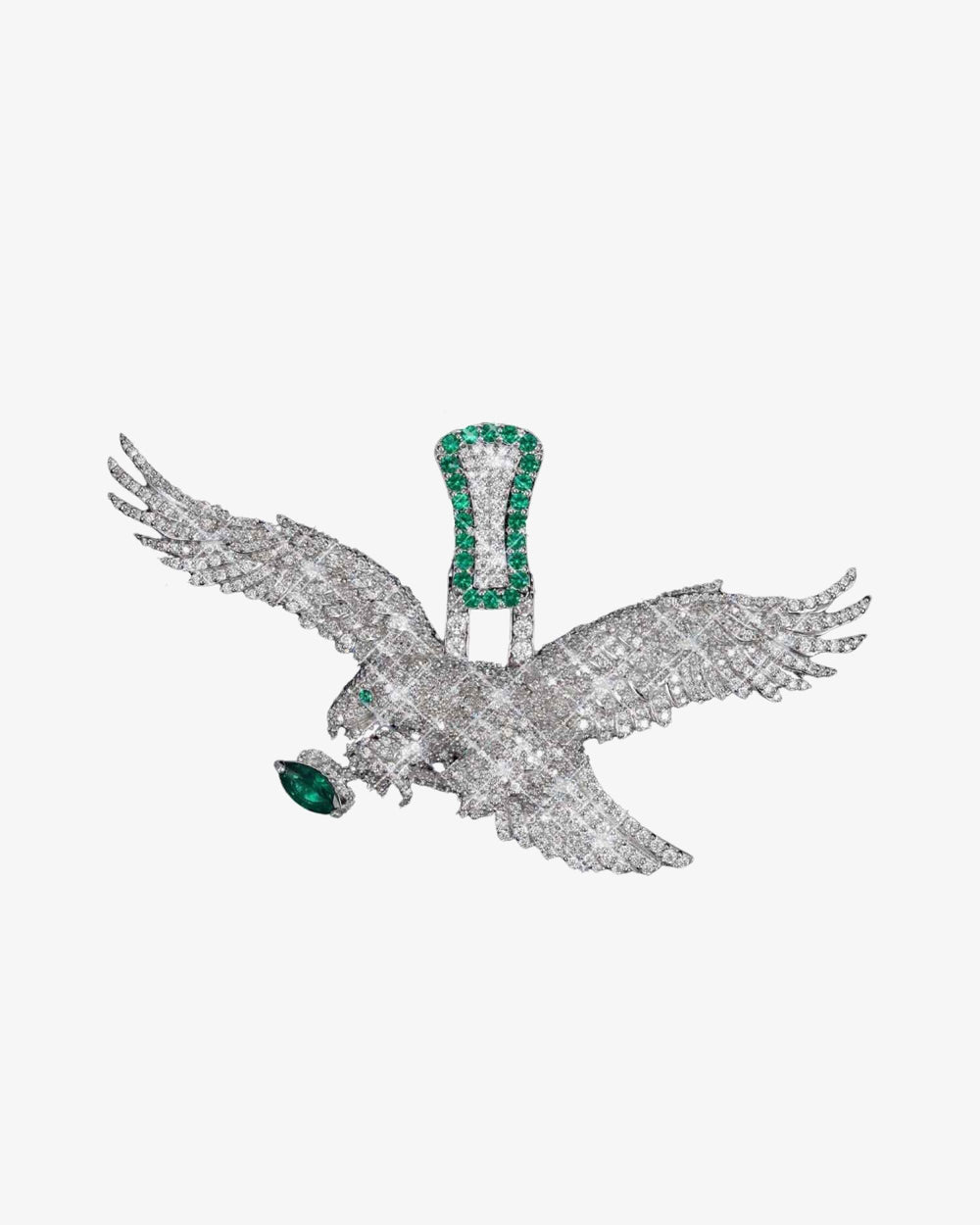 EAGLE Custom Moissanite Pendant 14K Gold Icecartel MAIN1