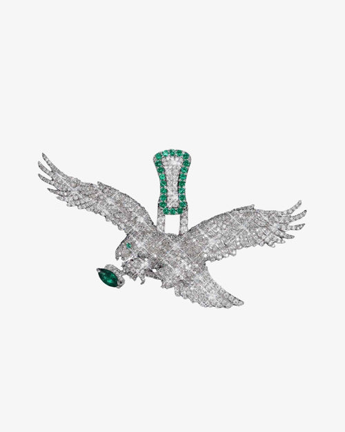 EAGLE Custom Moissanite Pendant 14K Gold Icecartel MAIN1