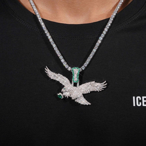 EAGLE Custom Moissanite Pendant 14K Gold Icecartel MODEL