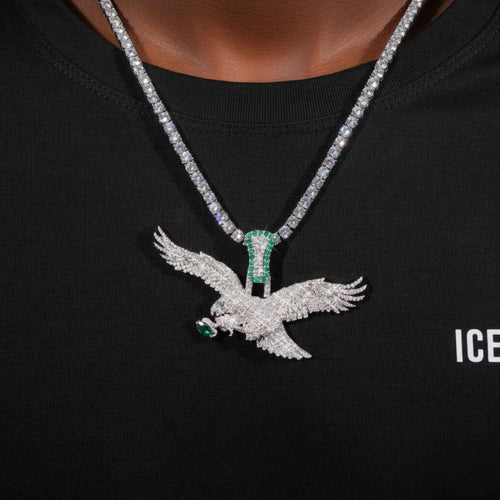 EAGLE Custom Moissanite Pendant 14K Gold Icecartel MODEL1