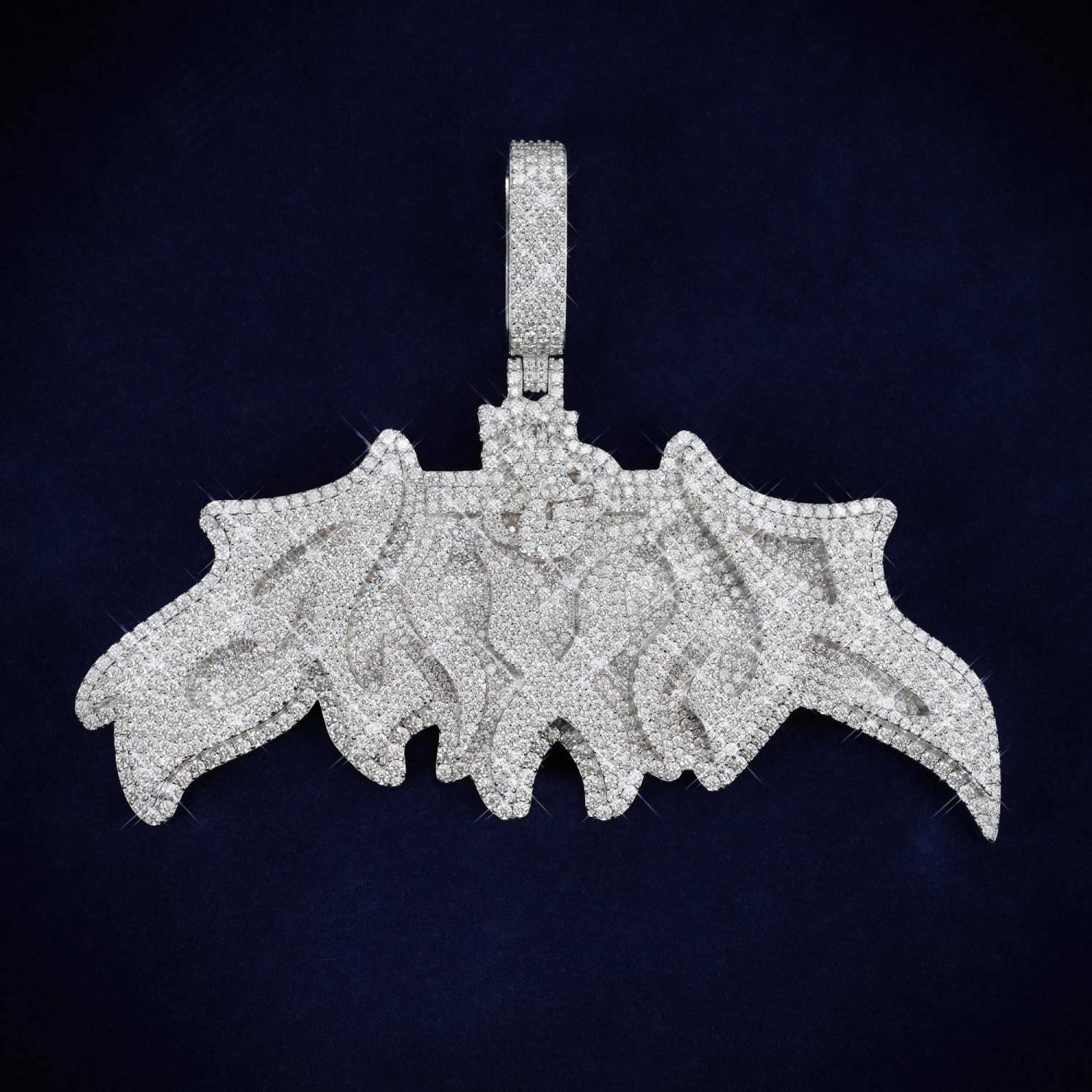 ELIXIR Custom Moissanite Pendant 14K Gold ICECARTEL MAIN