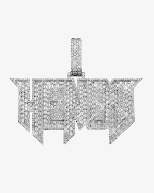 "HENDO" Custom Moissanite Pendant 14K Gold 1