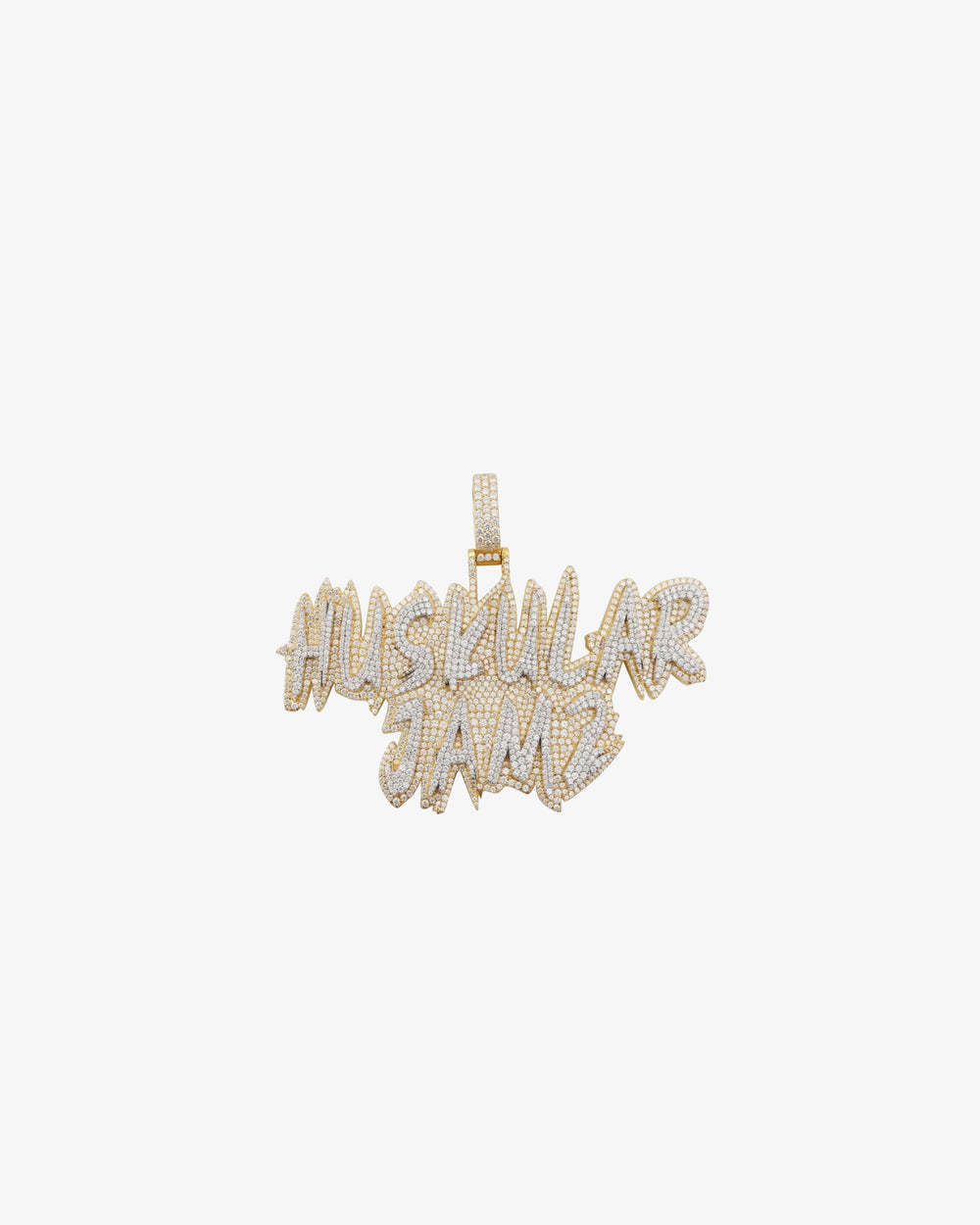 HUSKULAR JAMZ Custom Moissanite Name Pendant 14K Gold icecartel f6