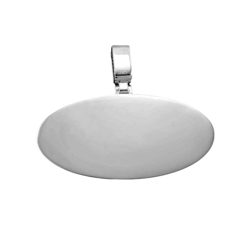 "H" Custom Moissanite Pendant 14K Gold back1