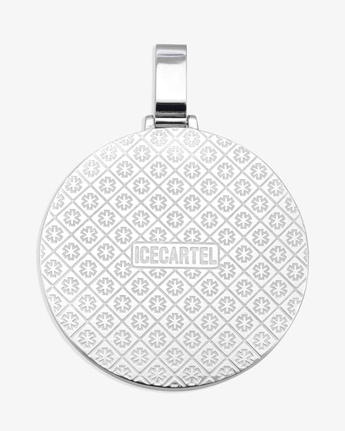 Harlem custom circle pendant 14k gold icecartel back