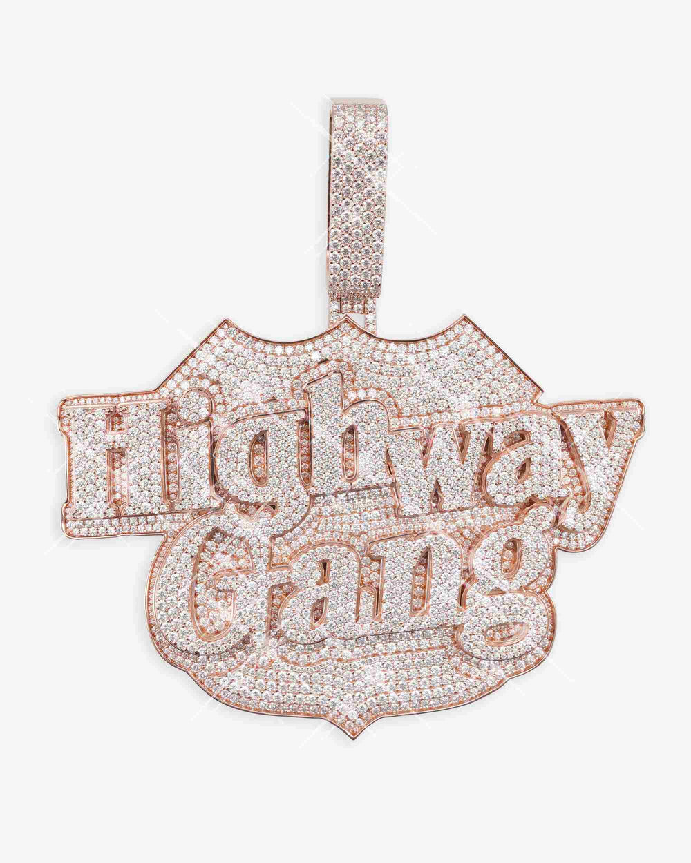 Highway Gang custom circle pendant 14k gold icecartel main