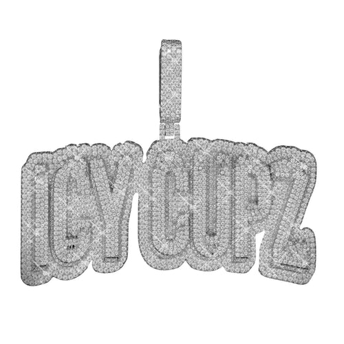 "ICY CUPZ" Custom Moissanite Pendant 14K Gold 1