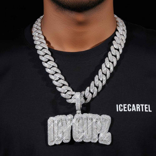 "ICY CUPZ" Custom Moissanite Pendant 14K Gold model1