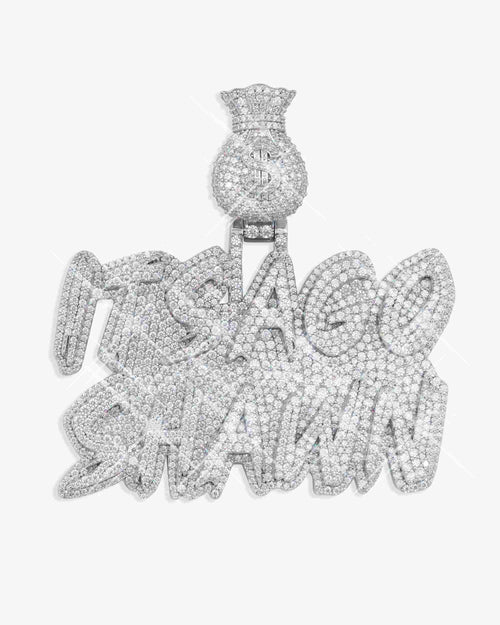 ITS AGO SHAWN custom moissanite name pendant 14k gold icecartel main