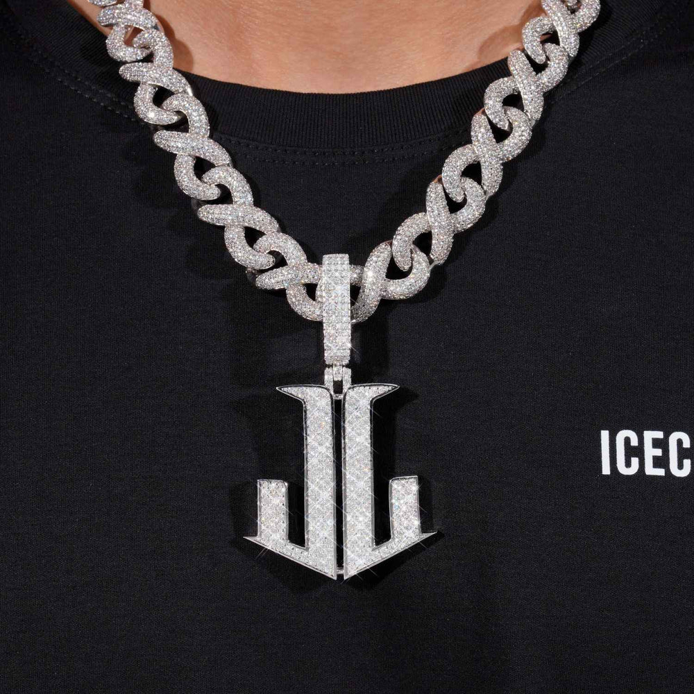 JL Custom Moissanite Pendant 14K Gold ICECARTEL model
