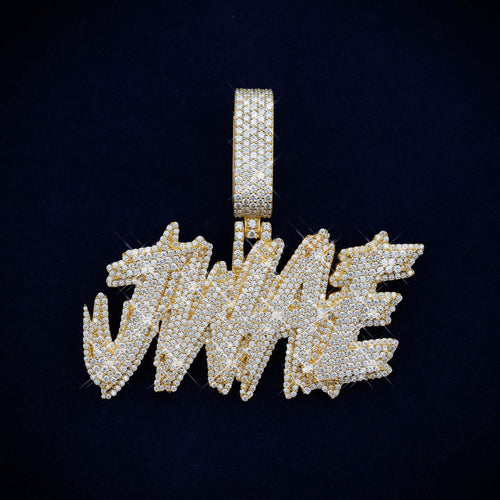 JWAE Custom Moissanite Name Pendant 14K Gold icecartel main
