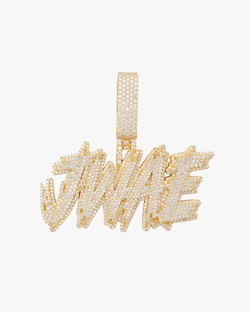 JWAE Custom Moissanite Name Pendant 14K Gold icecartel white