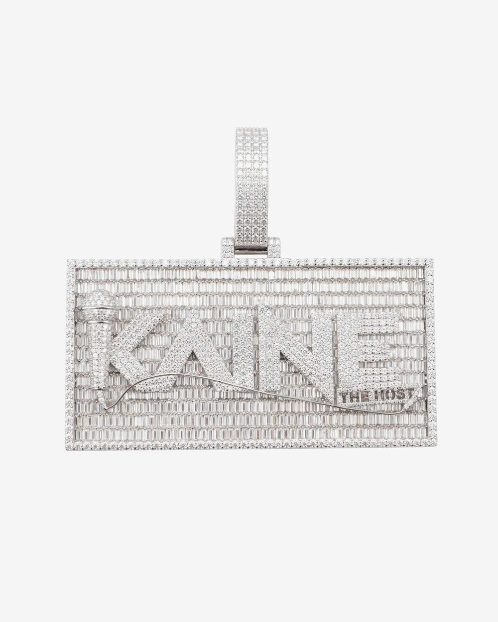 KAINE Custom Moissanite Name Pendant 14K Gold icecartel white