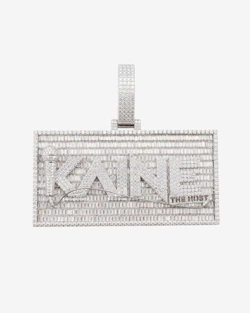 KAINE Custom Moissanite Name Pendant 14K Gold icecartel white