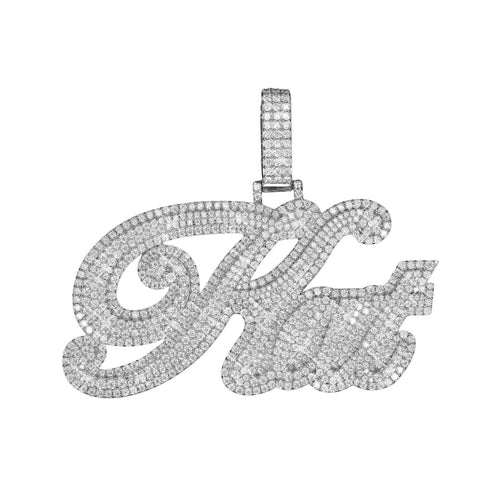 KAT Custom Moissanite Name Pendant icecartel main1