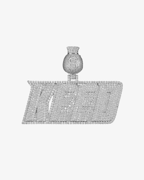 "KEED" Custom Moissanite Pendant 14K Gold 1