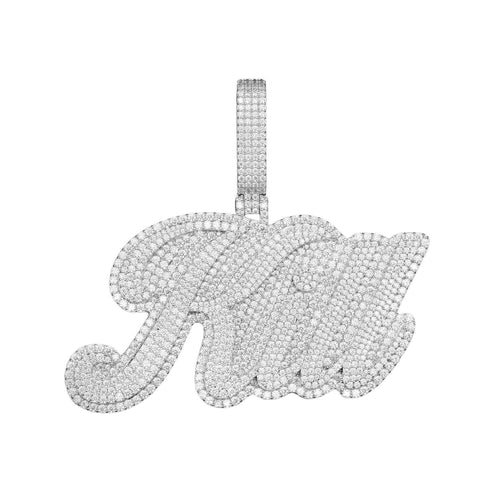 "KILL" Custom Moissanite Pendant 14K Gold 1