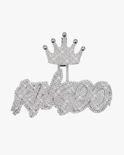 KING90 Custom Name Moissanite Pendant 14K Gold icecartel main1