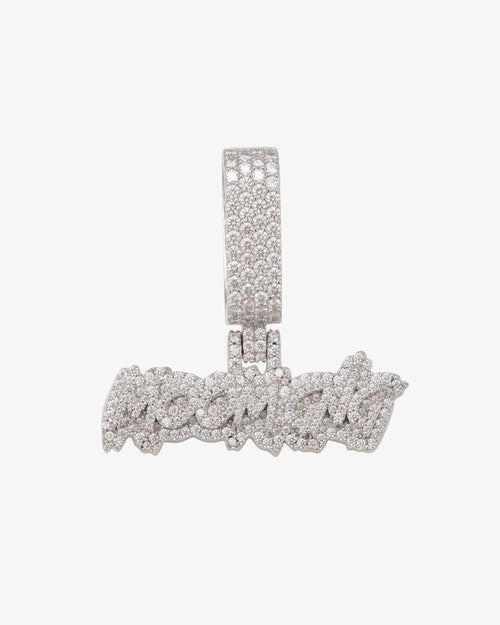 LIL MOOMGN Custom Moissanite Name Pendant 14K Gold ICECARTEL white