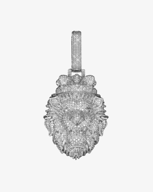 "LION" Custom Moissanite Pendant 14K Gold 21