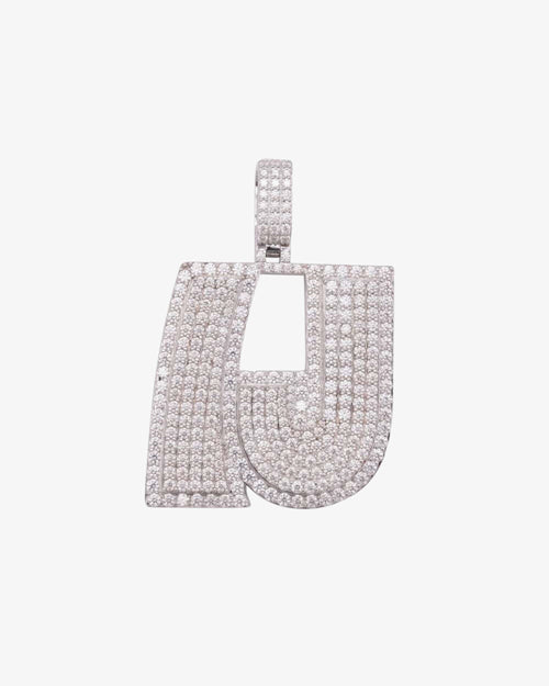 LJ Custom Moissanite Pendant 14K White Gold 3