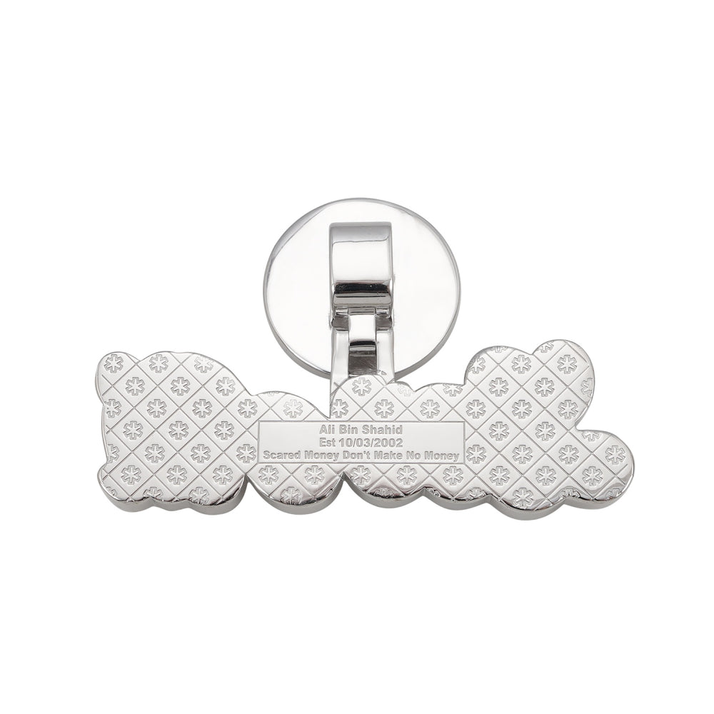 LovAli custom name moissanite pendant 14k gold icecartel back